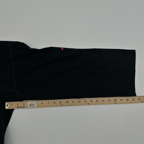 Vintage Nike Women Active Y2K Capris Pants Size Medium M Black Pink Polyester - Picture 4 of 12